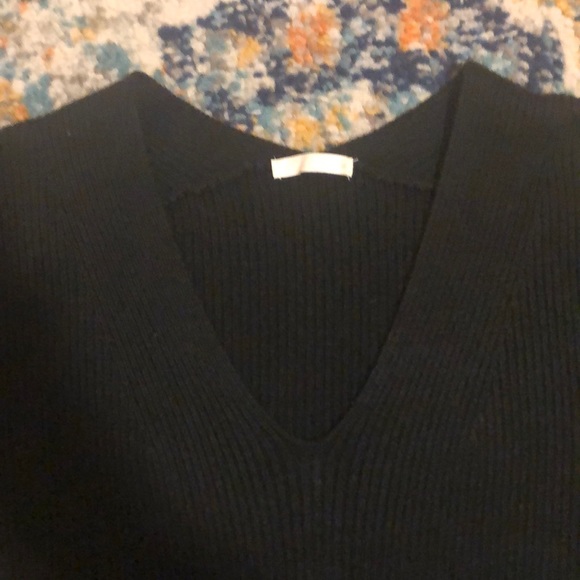 Uniqlo ribbed sweater knit dress black S - Picture 3 of 6